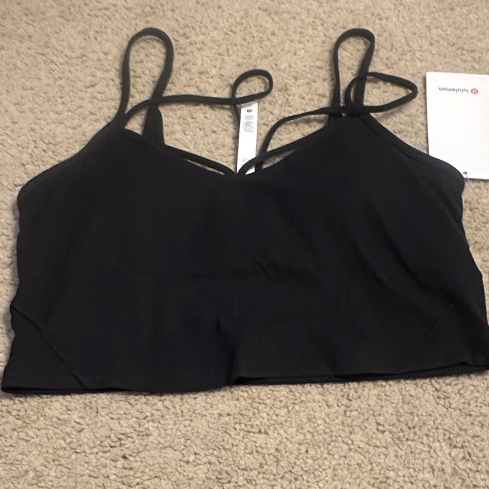 Lululemon Athletica Black Ribbed Tank